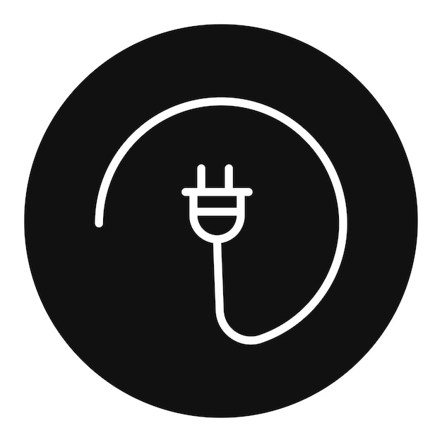 Imagen vectorial del icono del enchufe Se puede utilizar para la batería y la energía