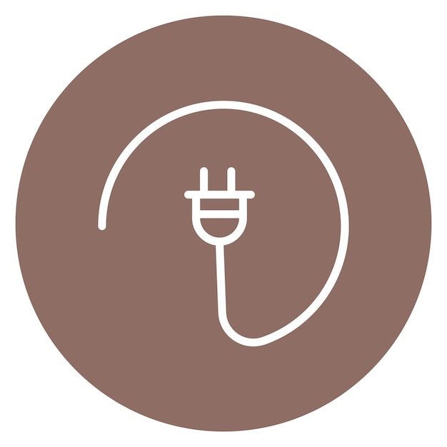 Imagen vectorial del icono del enchufe Se puede utilizar para la batería y la energía