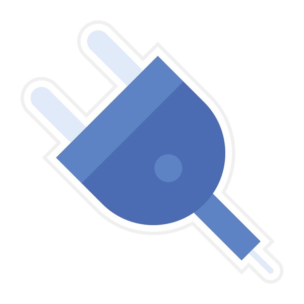 Imagen vectorial del icono del enchufe Se puede utilizar para herramientas eléctricas