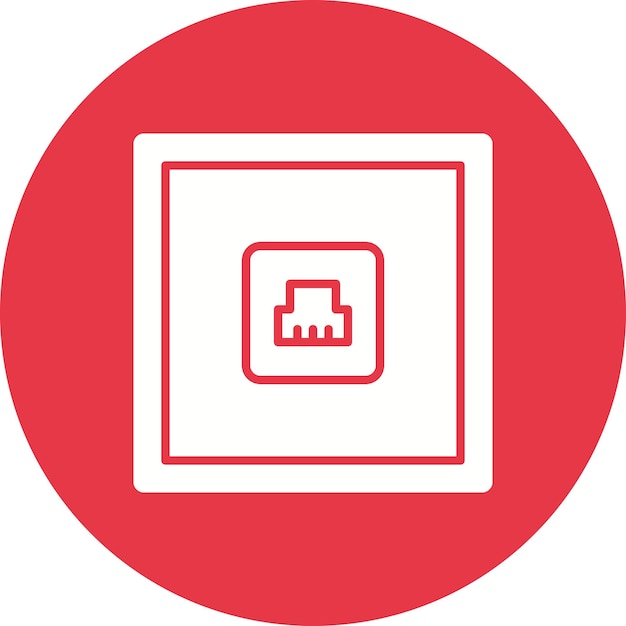 Imagen vectorial del icono del enchufe del teléfono Se puede utilizar para las herramientas del electricista