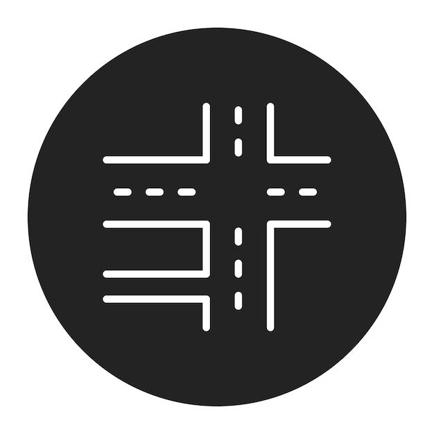 La imagen vectorial del icono de la encrucijada del Reino se puede usar para el Imperio