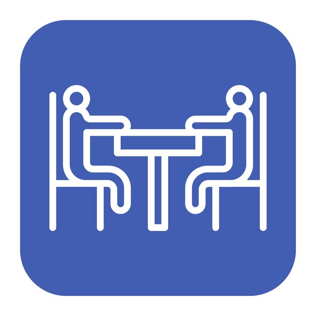 Imagen vectorial de icono de encuentro Se puede usar para prisión