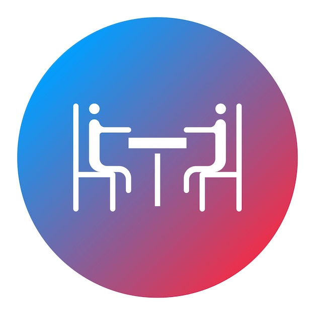 Imagen vectorial de icono de encuentro Se puede usar para prisión