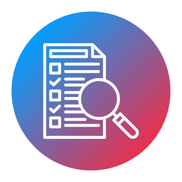 Imagen vectorial del icono de la encuesta Se puede utilizar para la investigación de mercado