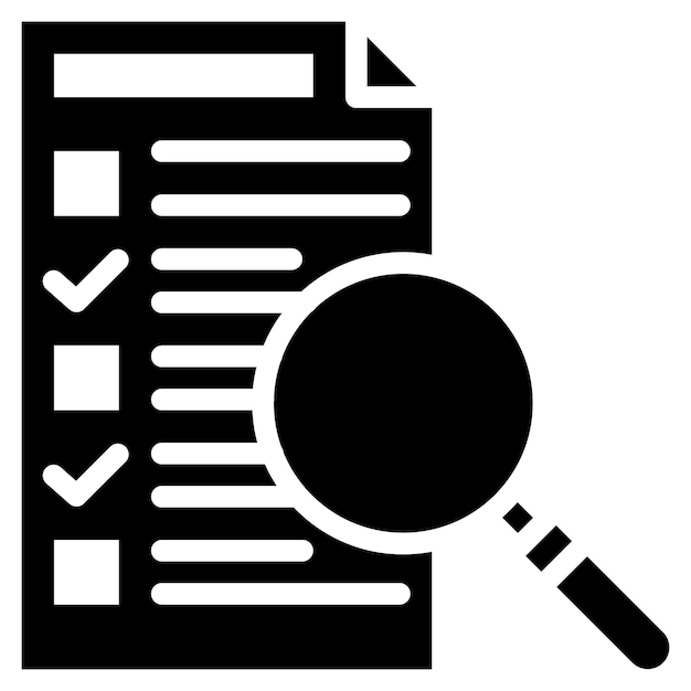 Imagen vectorial del icono de la encuesta Se puede utilizar para la investigación de mercado