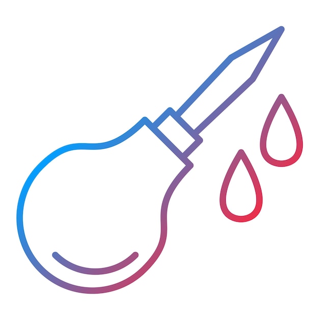 Imagen vectorial del icono del enema Se puede utilizar para la medicina