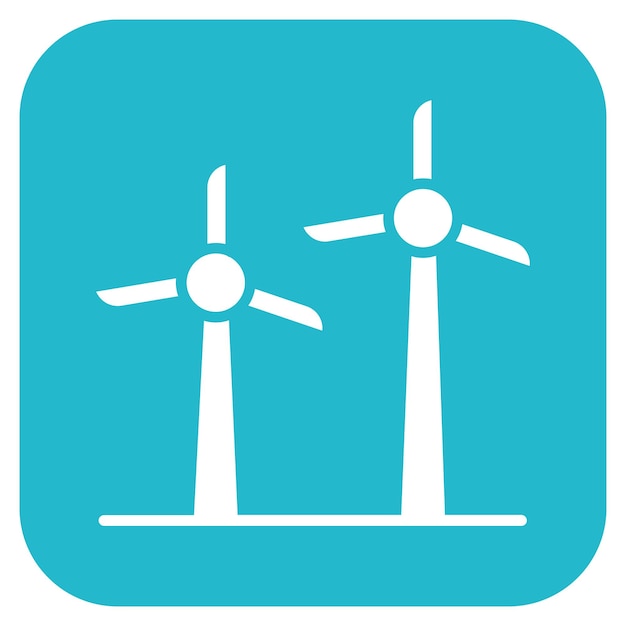 Imagen vectorial del icono de energía eólica Puede usarse para el Día de la Tierra