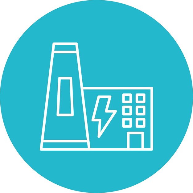 Imagen vectorial del icono de la energía geotérmica Puede utilizarse para la energía renovable