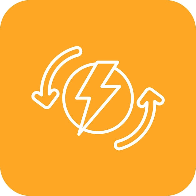 Imagen vectorial del icono de energía Puede utilizarse para Factory