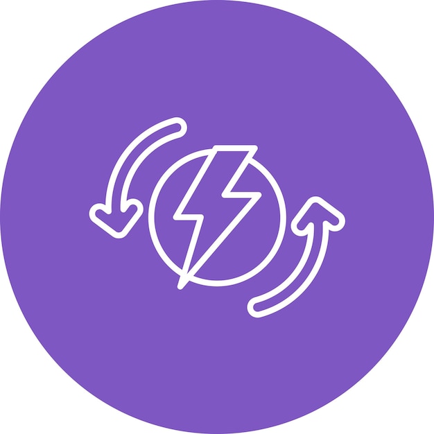 Imagen vectorial del icono de energía Puede utilizarse para Factory