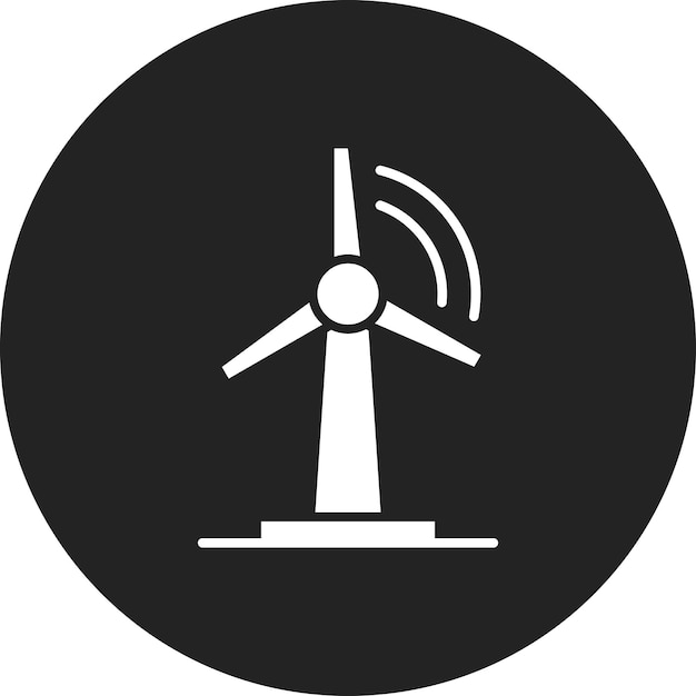 Imagen vectorial del icono de la energía renovable Se puede utilizar para la energía sostenible