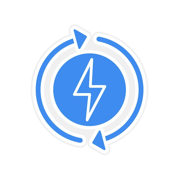 La imagen vectorial del icono de la energía renovable se puede utilizar para el futuro