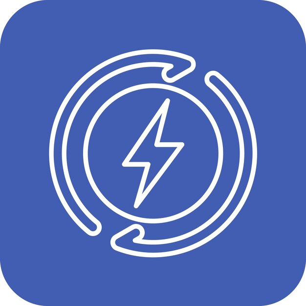 La imagen vectorial del icono de energía verde se puede utilizar para una vida sostenible