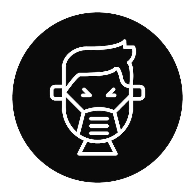 Imagen vectorial del icono de la enfermedad Se puede utilizar para estilos de vida