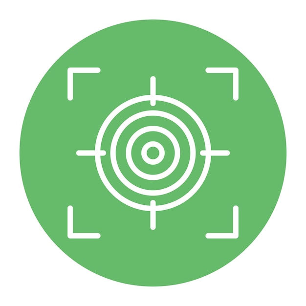 Imagen vectorial del icono de enfoque Se puede utilizar para el crecimiento personal