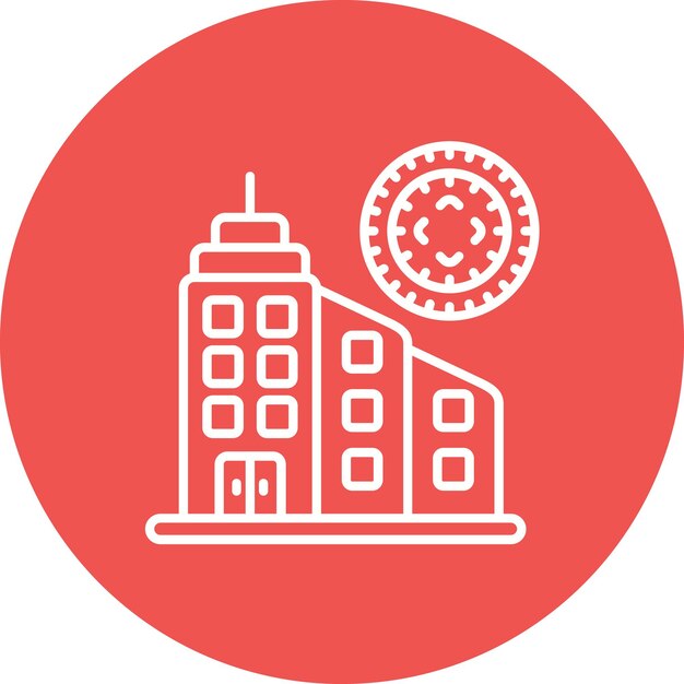 Imagen vectorial del icono de enfoque Se puede utilizar para negocios basados en el hogar