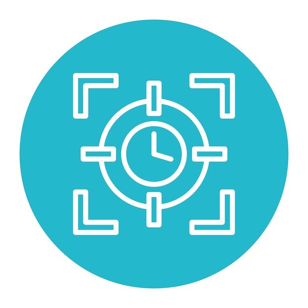 Imagen vectorial del icono de enfoque Se puede utilizar para el TDAH