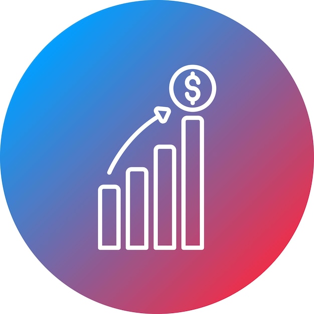 La imagen vectorial del icono de enlace se puede utilizar para Finanzas