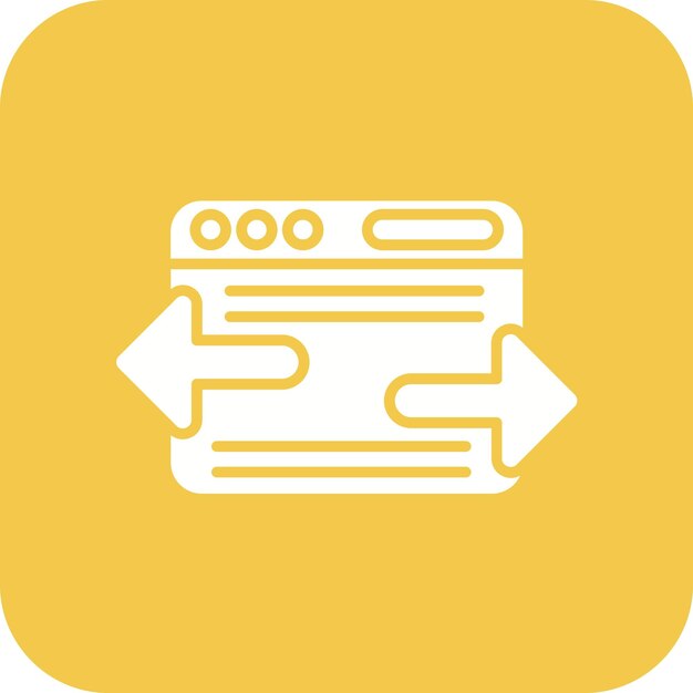Imagen vectorial de icono de enlace recíproco Se puede utilizar para el marketing en Internet