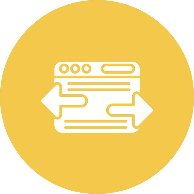 Imagen vectorial de icono de enlace recíproco Se puede utilizar para el marketing en Internet