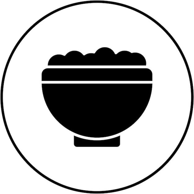 Imagen vectorial del icono de la ensalada Se puede usar para catering