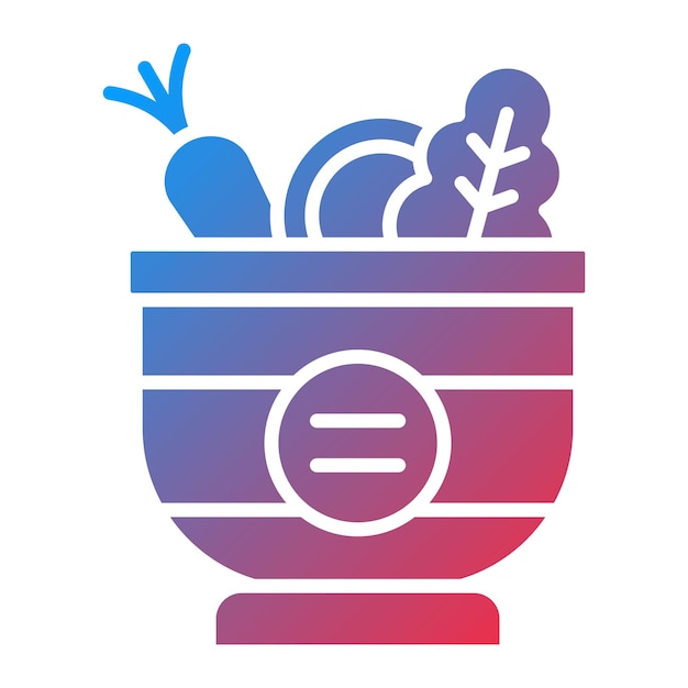 Imagen vectorial del icono de la ensalada Se puede usar para el restaurante