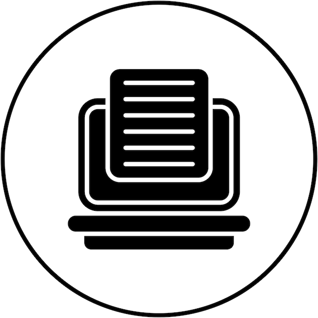 Imagen vectorial de icono de entrada de datos Puede utilizarse para ventas