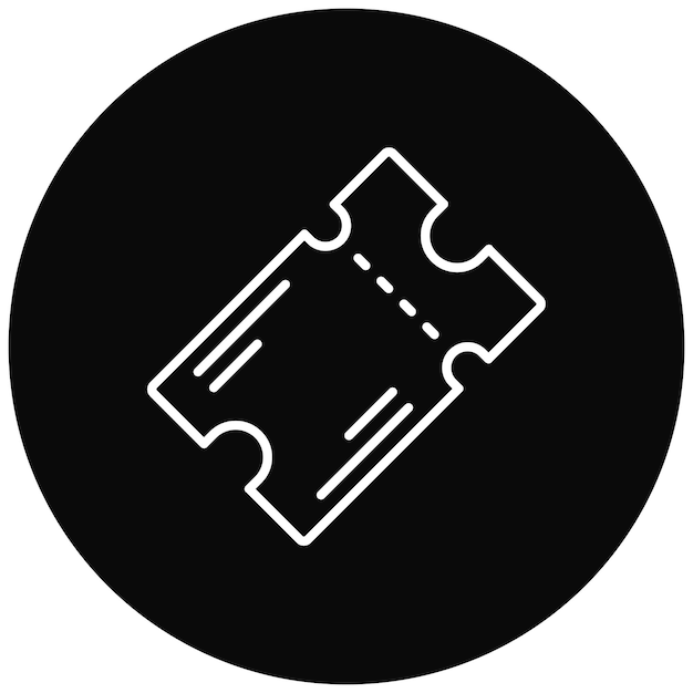 Imagen vectorial del icono de las entradas Se puede usar para el fútbol