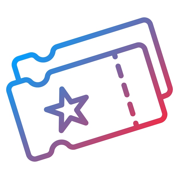 La imagen vectorial del icono de las entradas se puede utilizar para el museo
