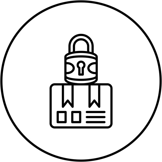 Imagen vectorial de icono de entrega bloqueada Se puede utilizar para la entrega y la logística
