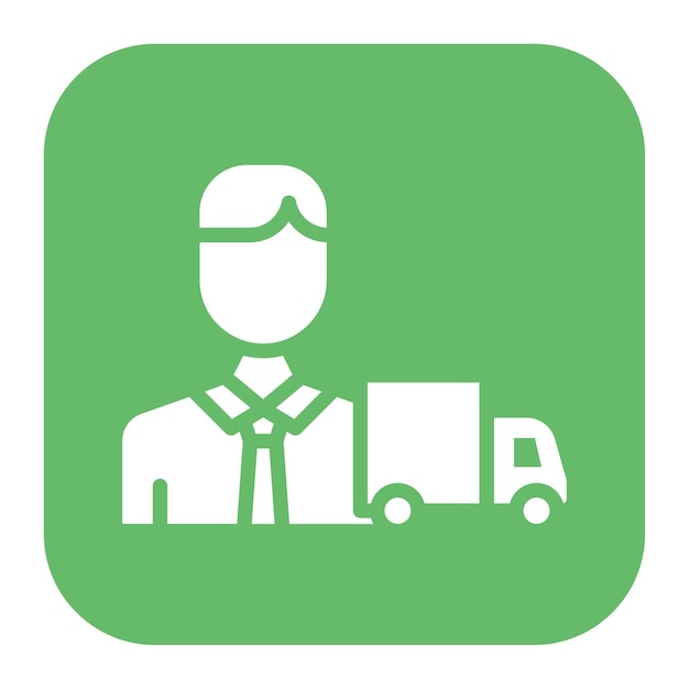 Imagen vectorial del icono de entrega del cliente Puede utilizarse para el cumplimiento de pedidos