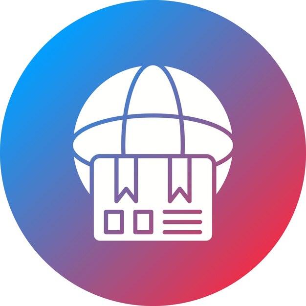 Imagen vectorial del icono de entrega global Se puede utilizar para la entrega y la logística
