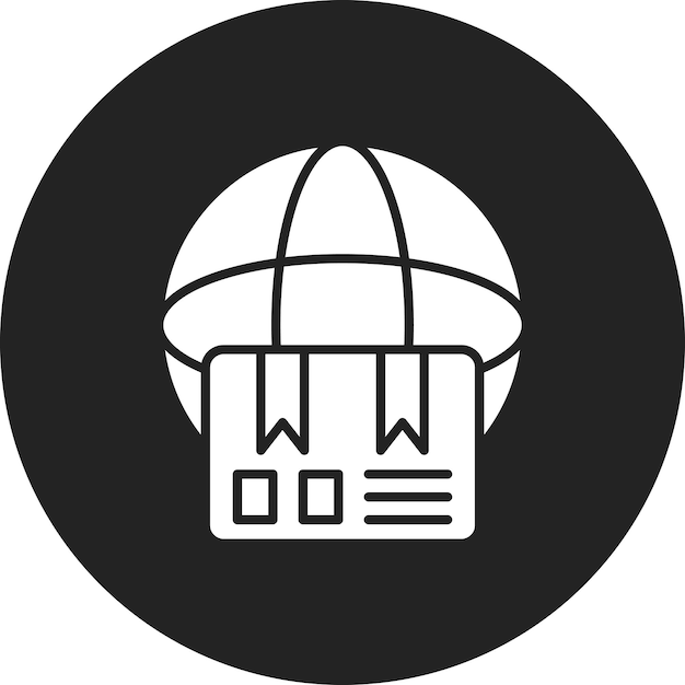 Imagen vectorial del icono de entrega global Se puede utilizar para la entrega y la logística