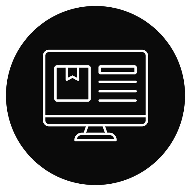 Imagen vectorial del icono de entrega del pedido Se puede utilizar para el envío