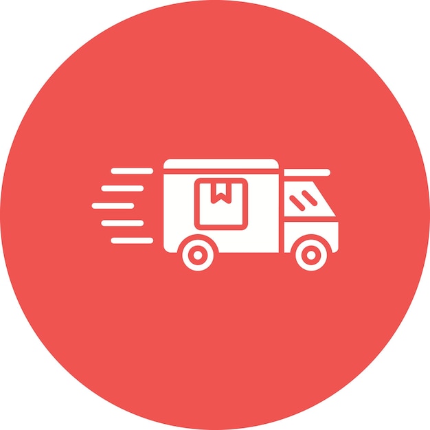 Imagen vectorial del icono de entrega del pedido Se puede utilizar para la logística
