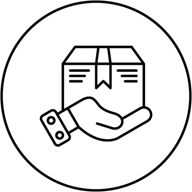 Imagen vectorial del icono de entrega Se puede utilizar para el comercio electrónico de moda