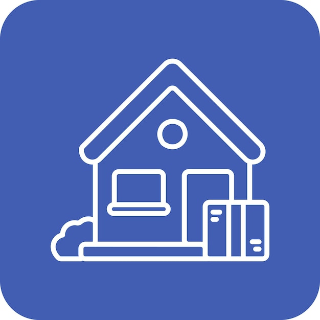 Imagen vectorial del icono de entrega en la puerta Se puede utilizar para la entrega de alimentos
