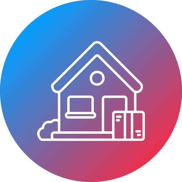 Imagen vectorial del icono de entrega en la puerta Se puede utilizar para la entrega de alimentos