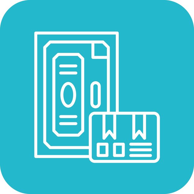 Imagen vectorial del icono de entrega de la puerta Se puede utilizar para la entrega y la logística