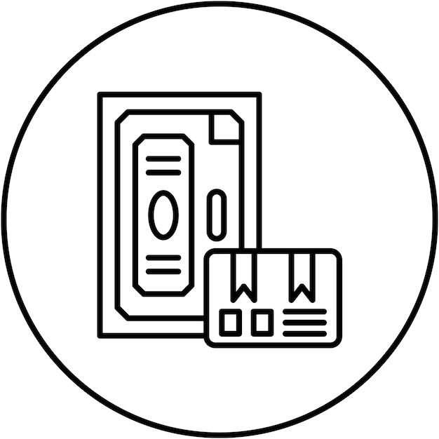 Imagen vectorial del icono de entrega de la puerta Se puede utilizar para la entrega y la logística