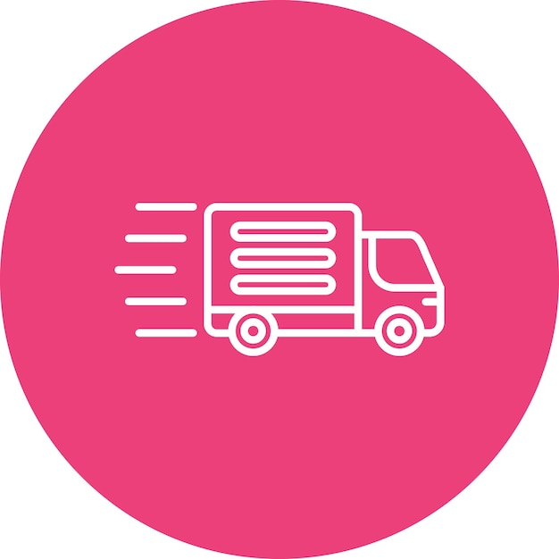 Imagen vectorial del icono de entrega rápida Se puede utilizar para la entrega de alimentos