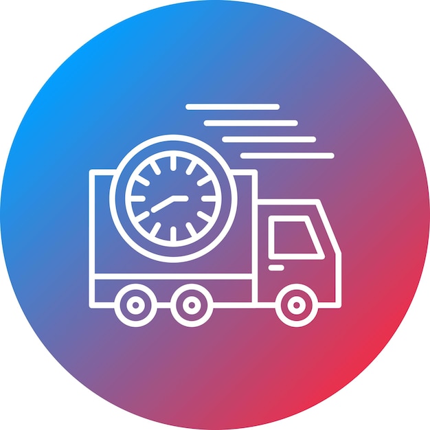 Imagen vectorial del icono de entrega rápida Se puede utilizar para la entrega y la logística
