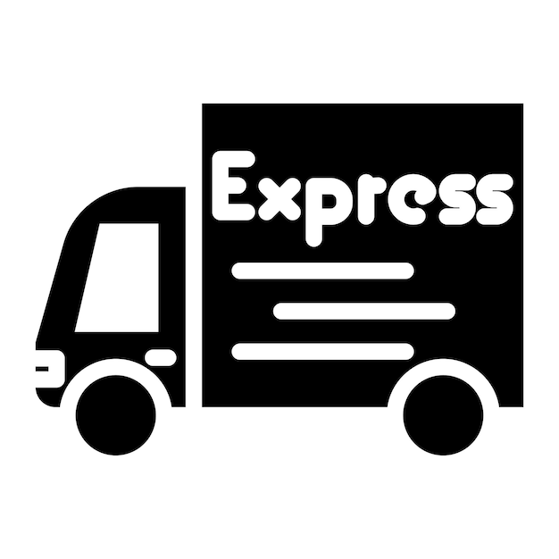 Imagen vectorial del icono de entrega rápida Puede utilizarse para el cumplimiento de pedidos