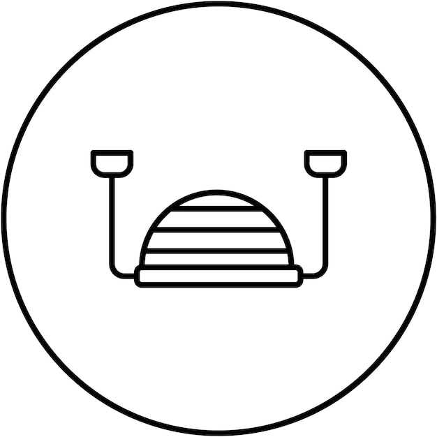 Imagen vectorial del icono del entrenador de equilibrio Se puede utilizar para el fitness en el hogar