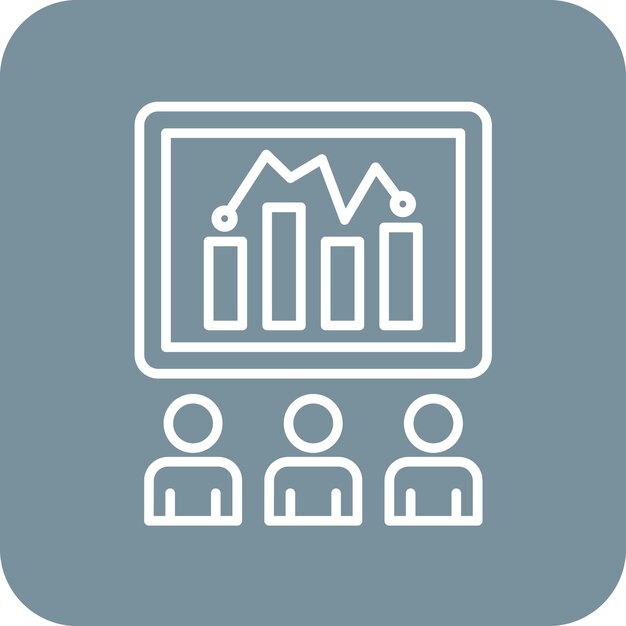 Imagen vectorial de icono de entrenamiento Se puede utilizar para negocios y finanzas