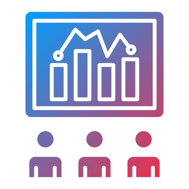 Imagen vectorial de icono de entrenamiento Se puede utilizar para negocios y finanzas