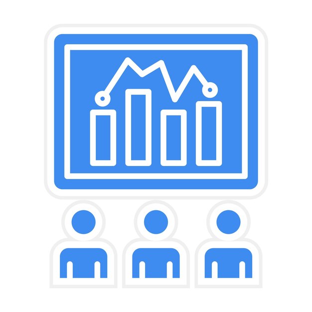 Imagen vectorial de icono de entrenamiento Se puede utilizar para negocios y finanzas