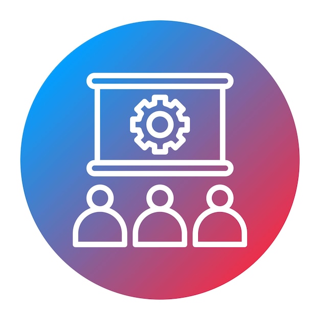 Imagen vectorial del icono de entrenamiento Se puede utilizar para el proceso de contratación