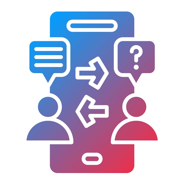 Imagen vectorial del icono de la entrevista telefónica Se puede utilizar para la búsqueda de empleo