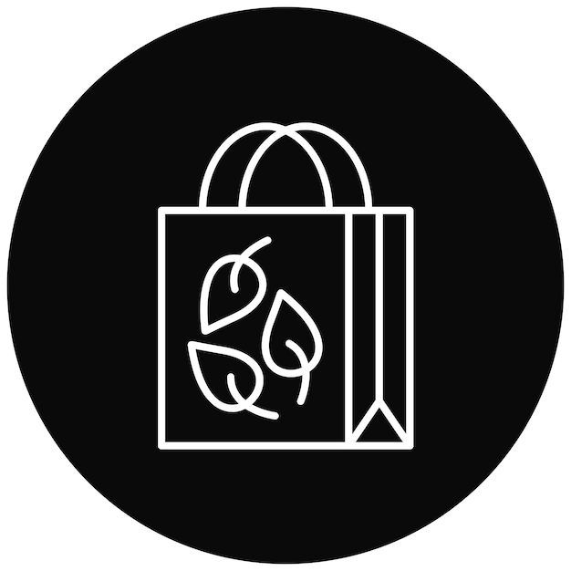Imagen vectorial del icono del envase de compost de plástico Puede utilizarse para la economía